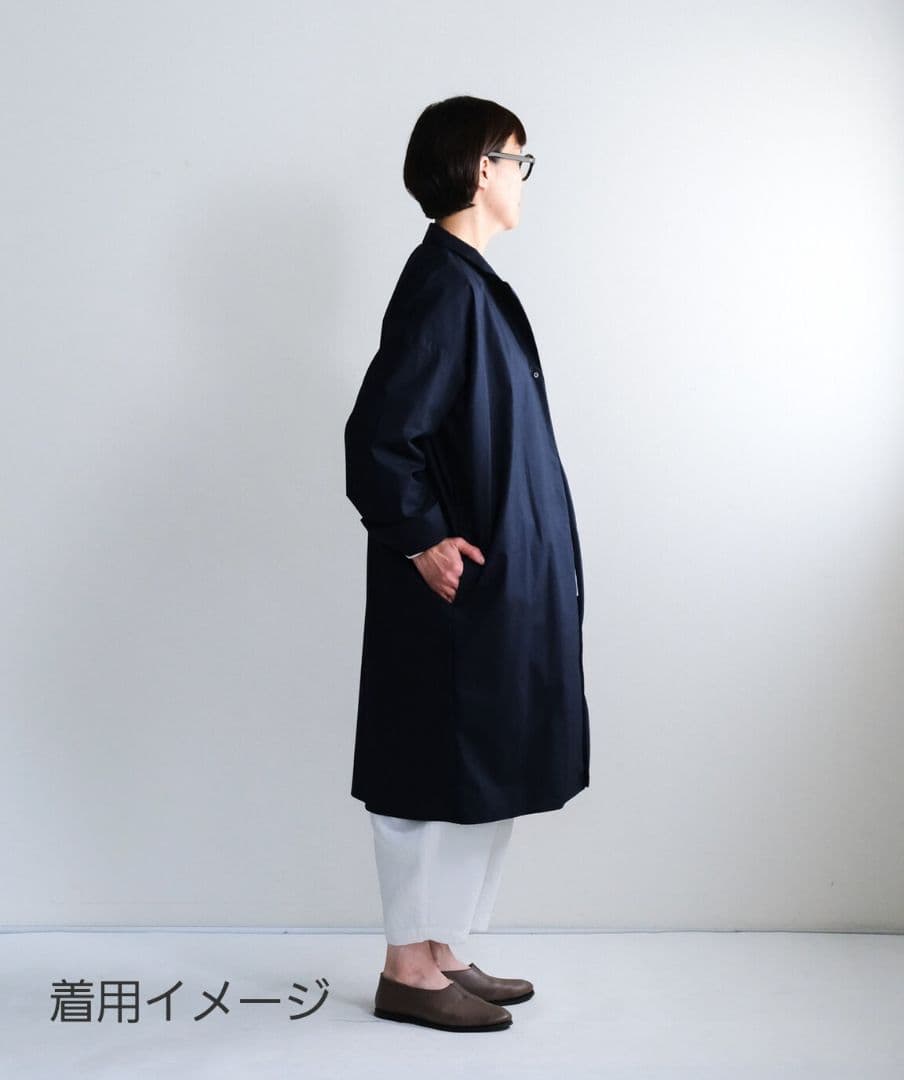 美品 MUYA カタカナ別注 リバリーコート No.2109 ネイビー