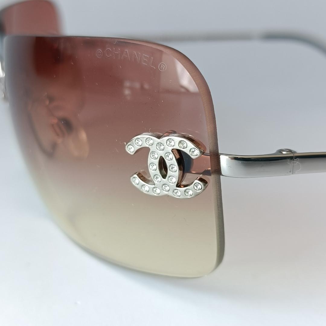 【美品】CHANEL ヴィンテージ サングラス 4017-D ラインストーン