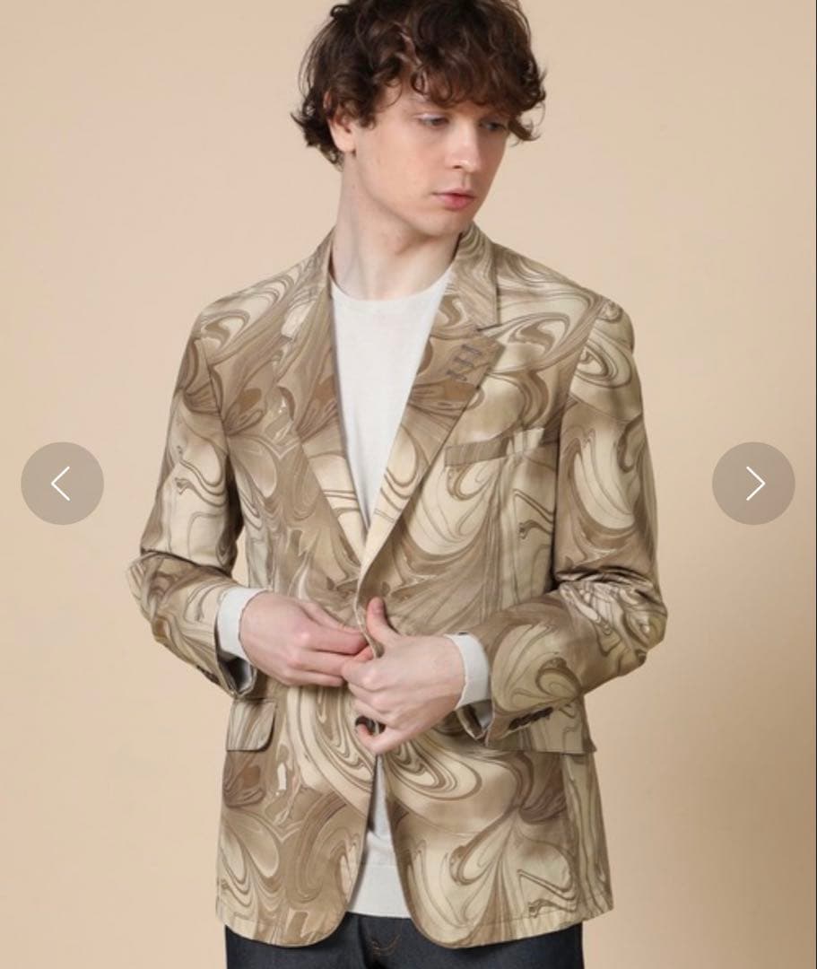 LANVIN en Bleu ランバンオンブルー 北村匠着用　マーブルテーラード