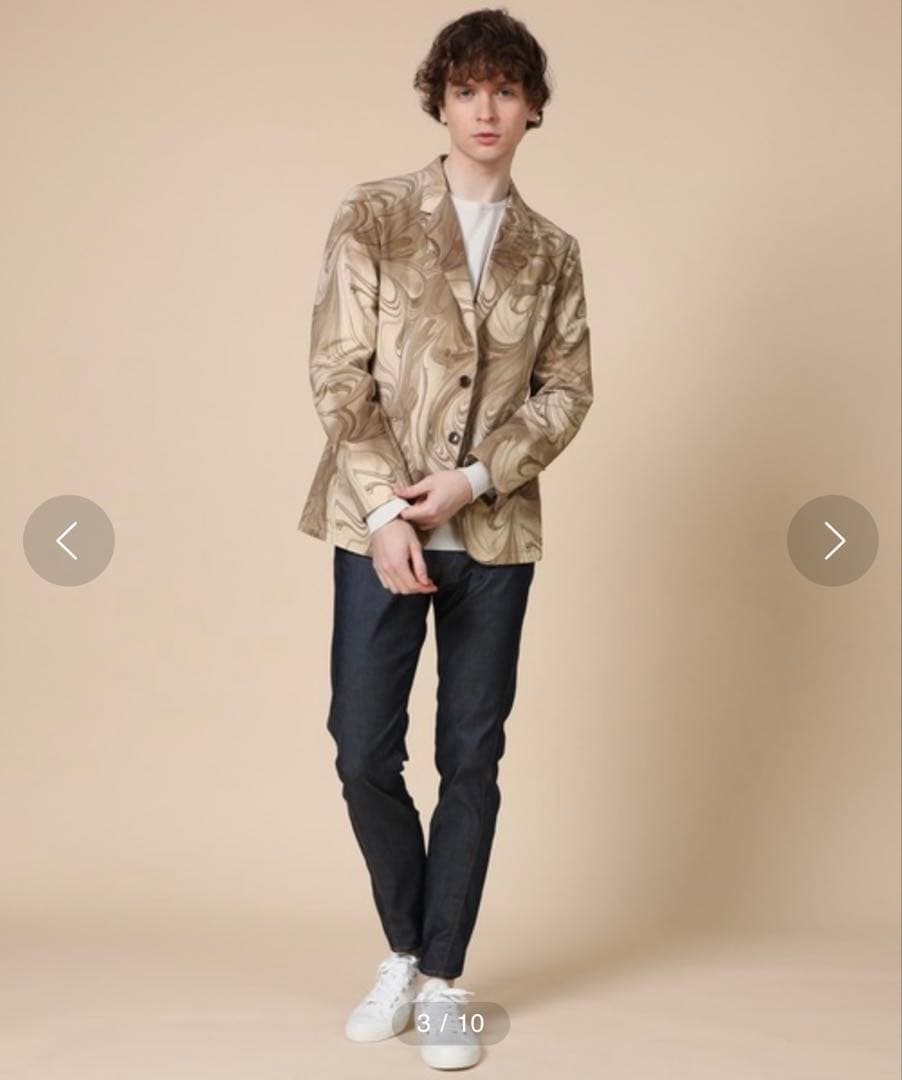 LANVIN en Bleu ランバンオンブルー 北村匠着用　マーブルテーラード