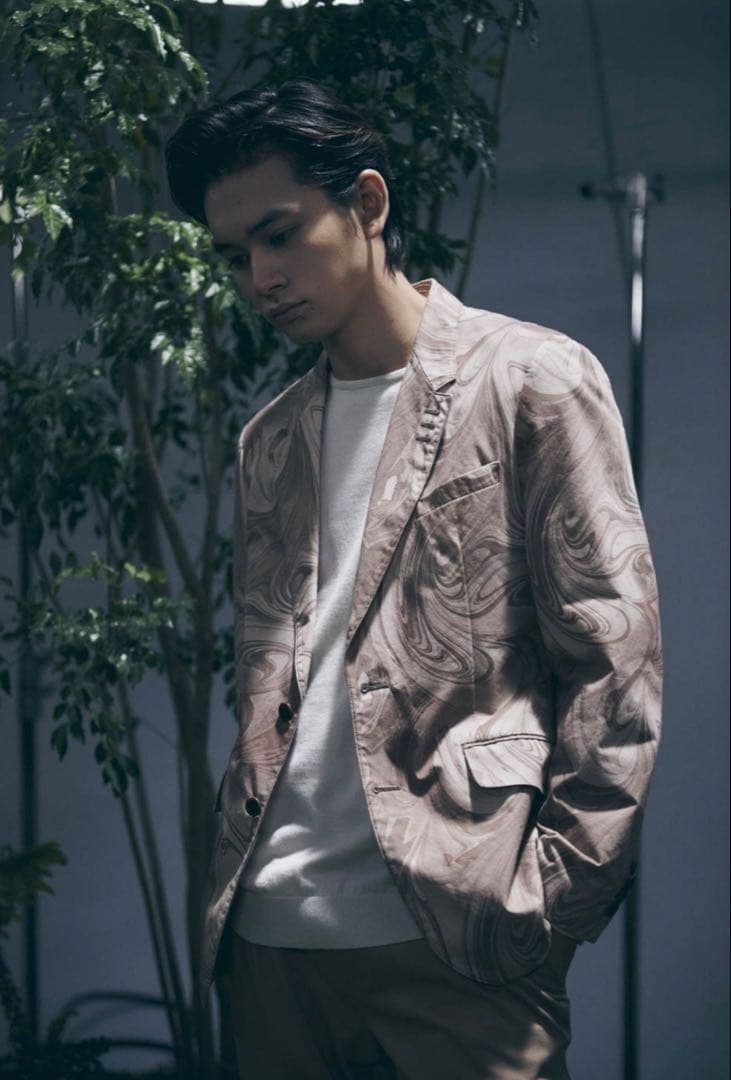 LANVIN en Bleu ランバンオンブルー 北村匠着用　マーブルテーラード