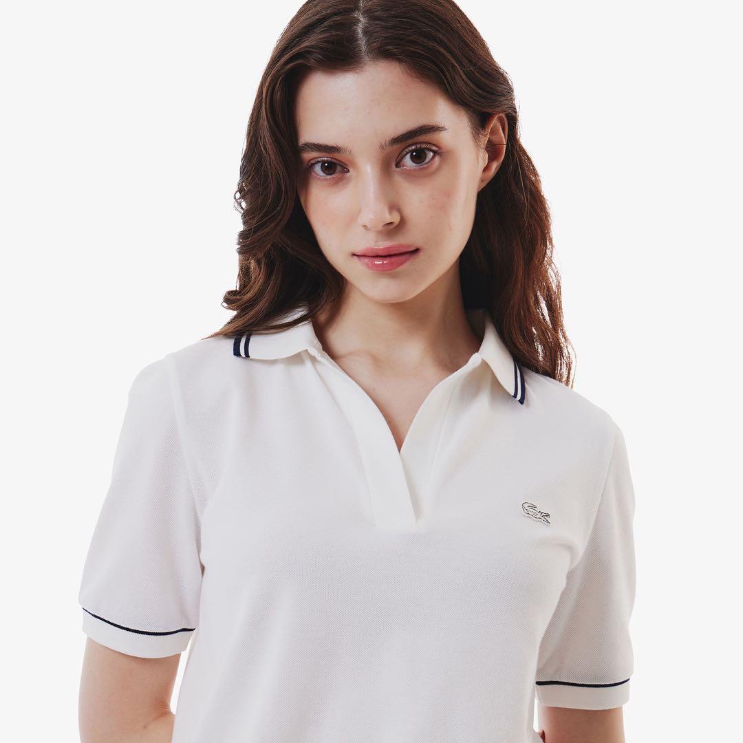 【美品】 LACOSTE ラコステ　スキッパーネック　ポロシャツ　34 S