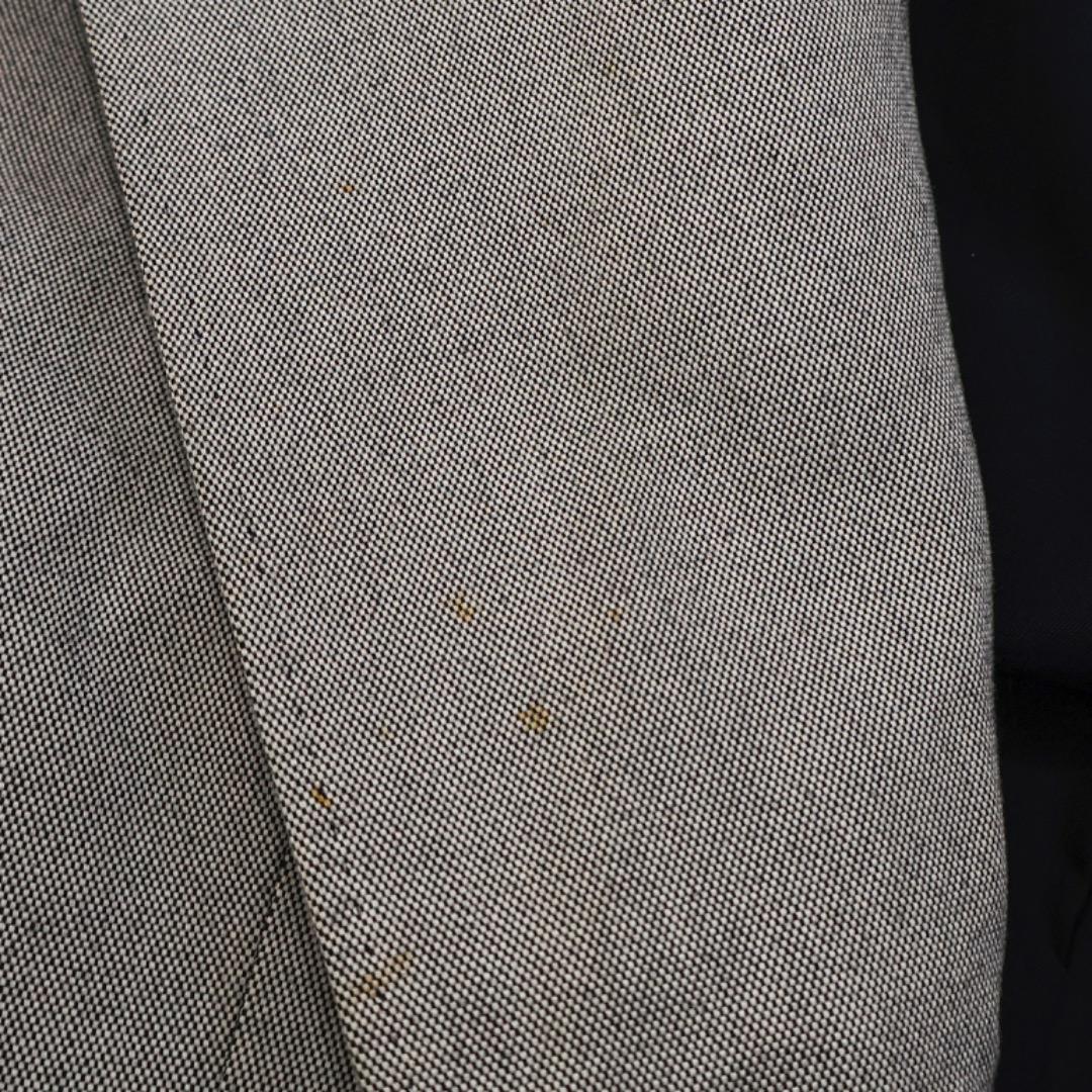 H4178◾️イヴサンローランリヴゴーシュ　３釦テーラードジャケットYSL刺繍