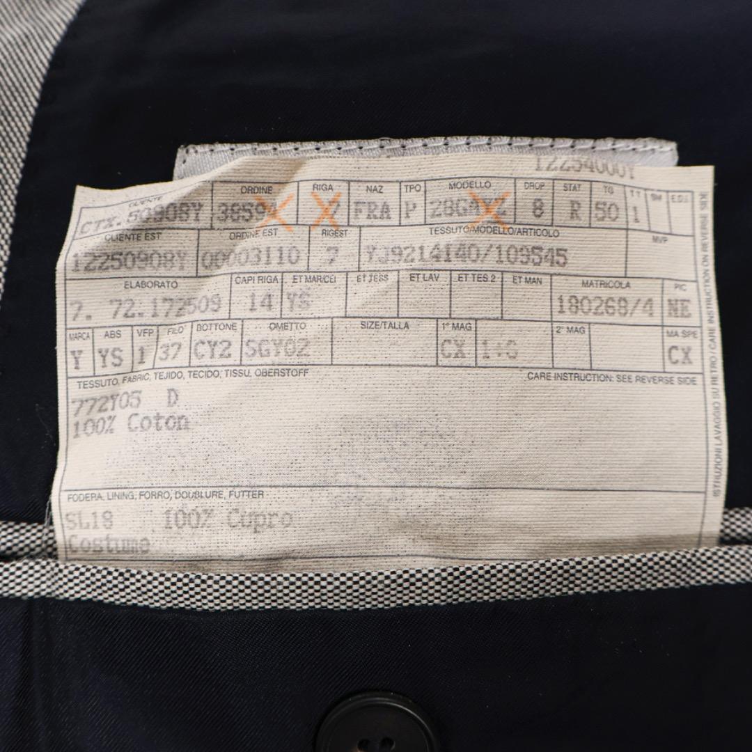 H4178◾️イヴサンローランリヴゴーシュ　３釦テーラードジャケットYSL刺繍