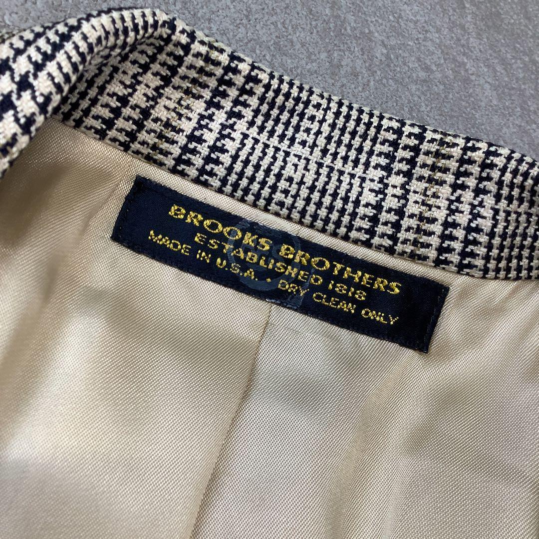 USA製 Brooks Brothers チェック柄 テーラード ジャケット