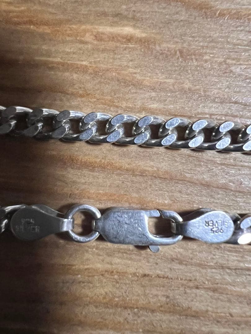 925シルバー リンクチェーン ネックレス 約50cm