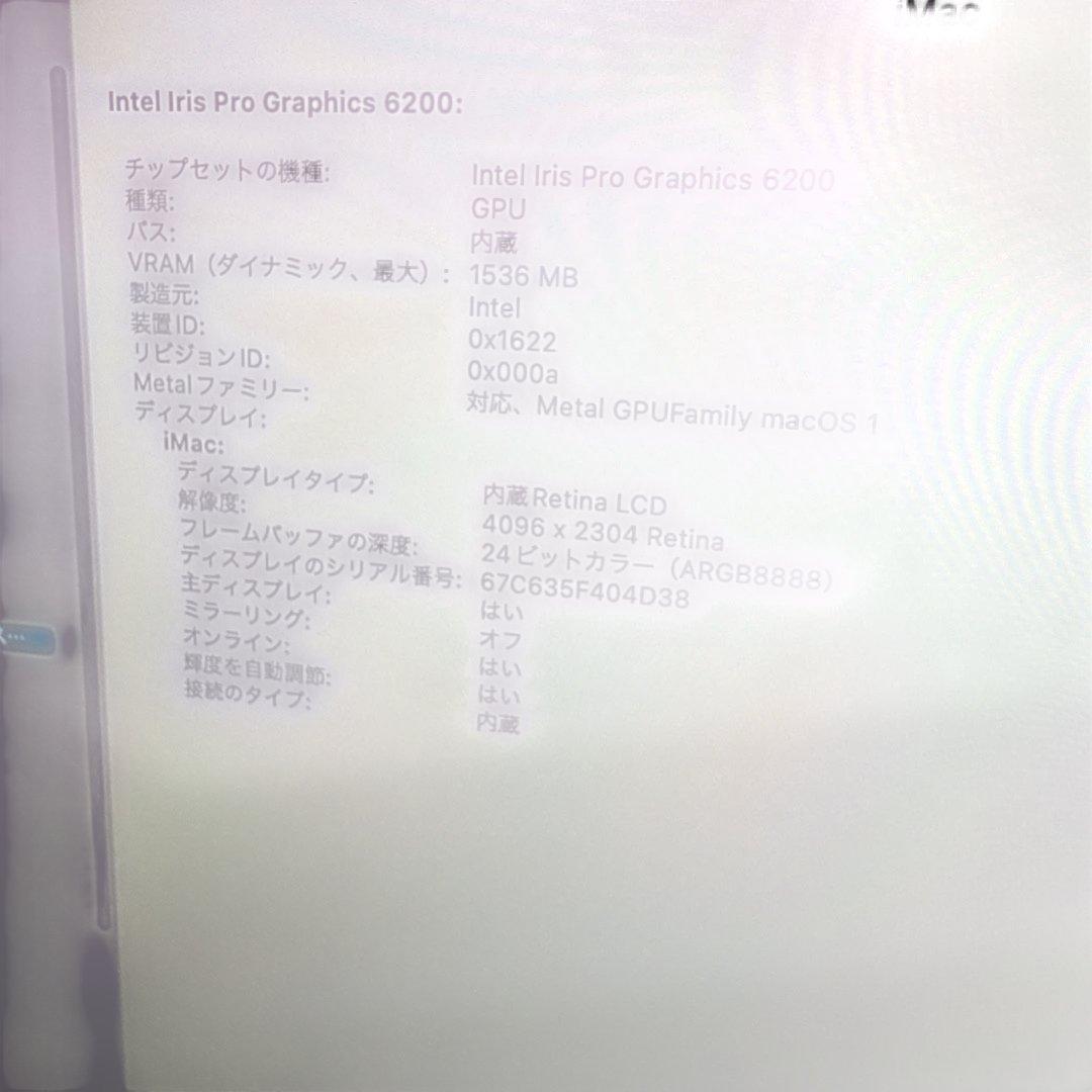 送料無料　Apple iMac A1418 1TB