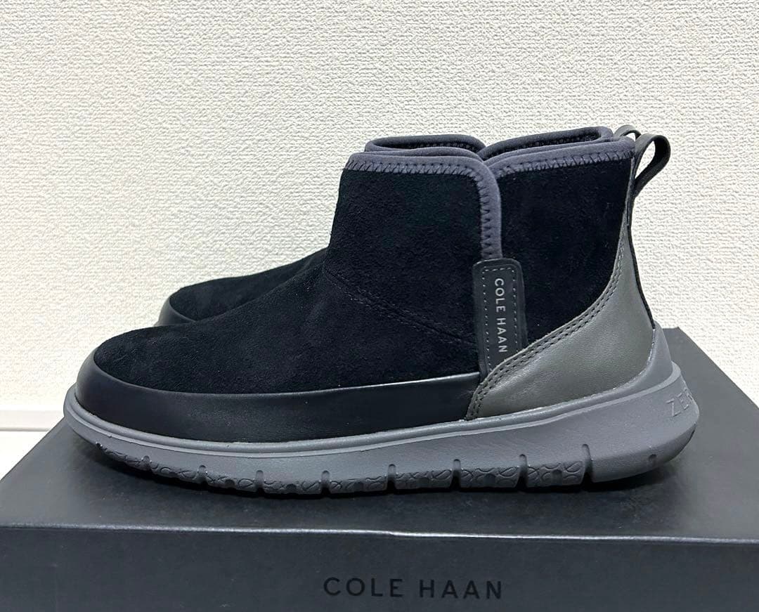 COLE HAAN ZEROGRAND ショートブーツ　ブラック×グレー