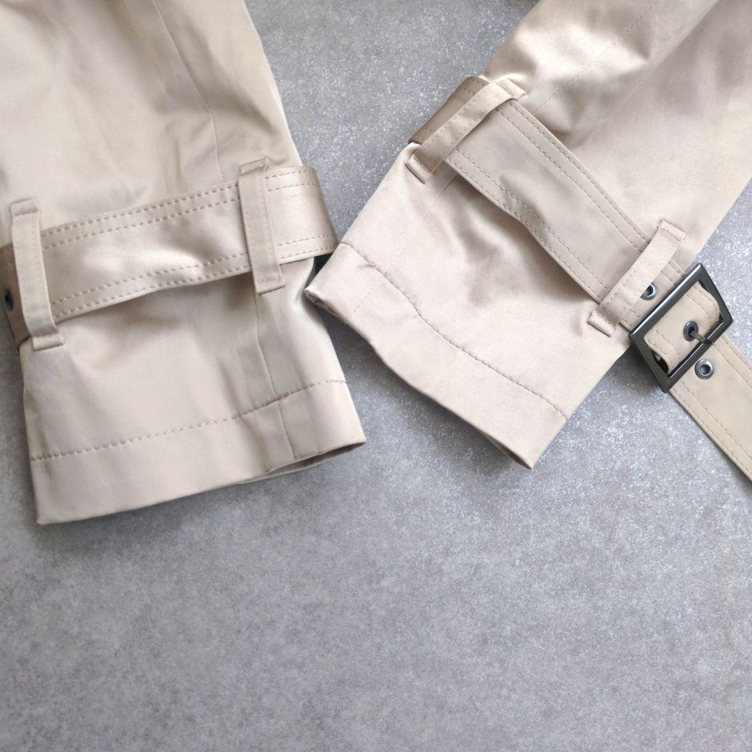 美品 ピンキー＆ダイアン トレンチコート ベルト付 38 シャンパンゴールド