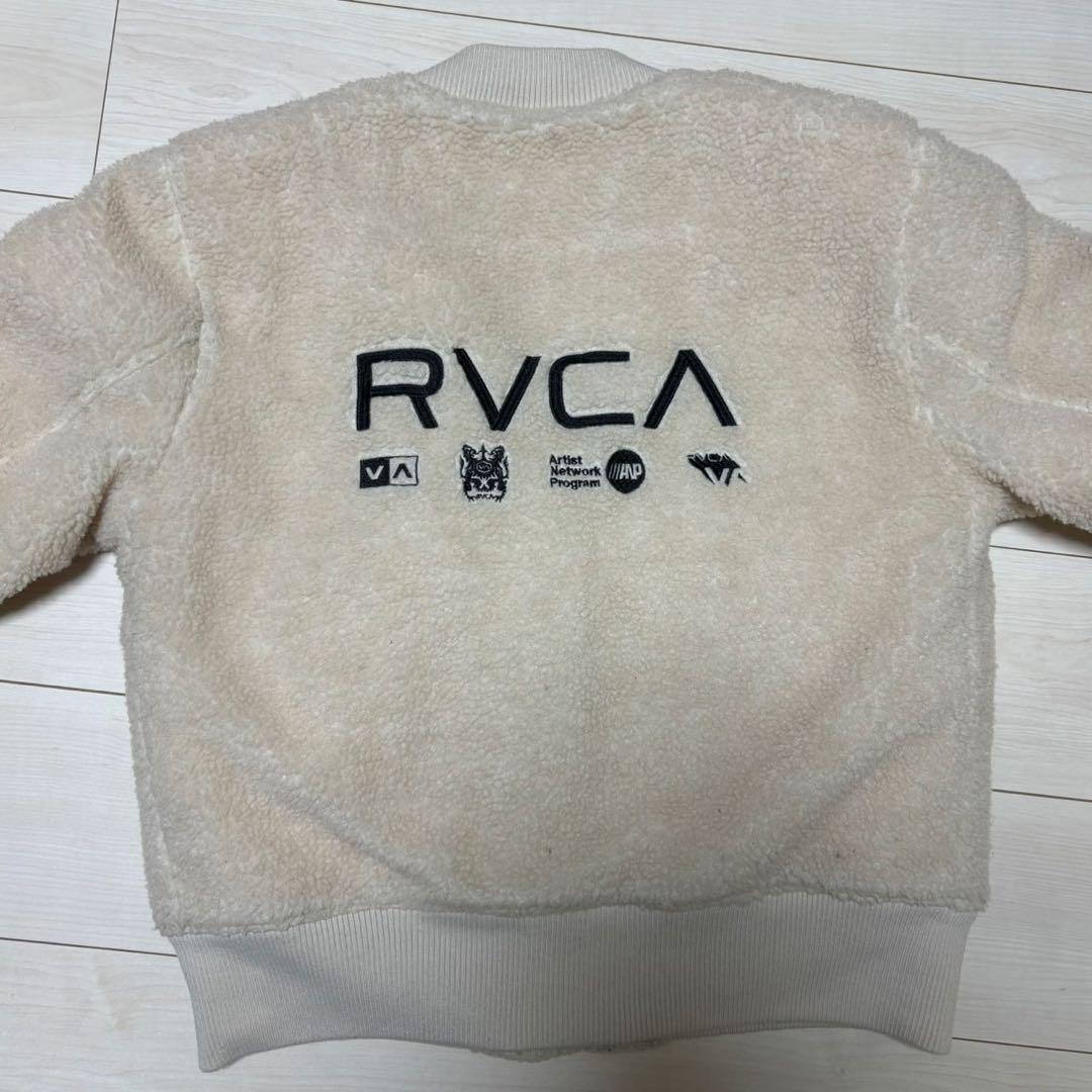 RVCA リバーシブル　ジャケット ホワイト　オレンジ　ボア　XS