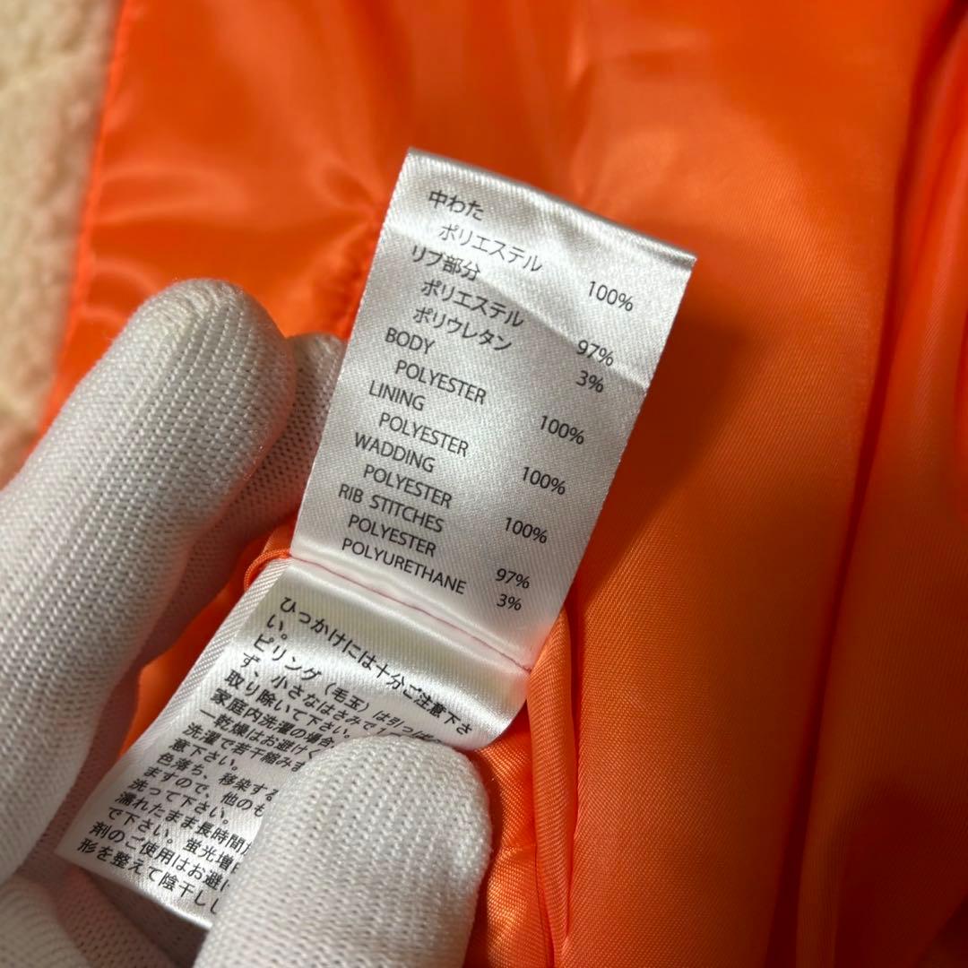 RVCA リバーシブル　ジャケット ホワイト　オレンジ　ボア　XS