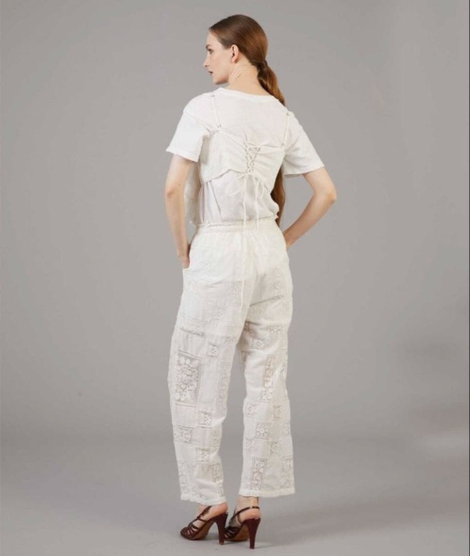 クリンクルクリンクルクリンクル　アシンメトリーフラワーキャミ