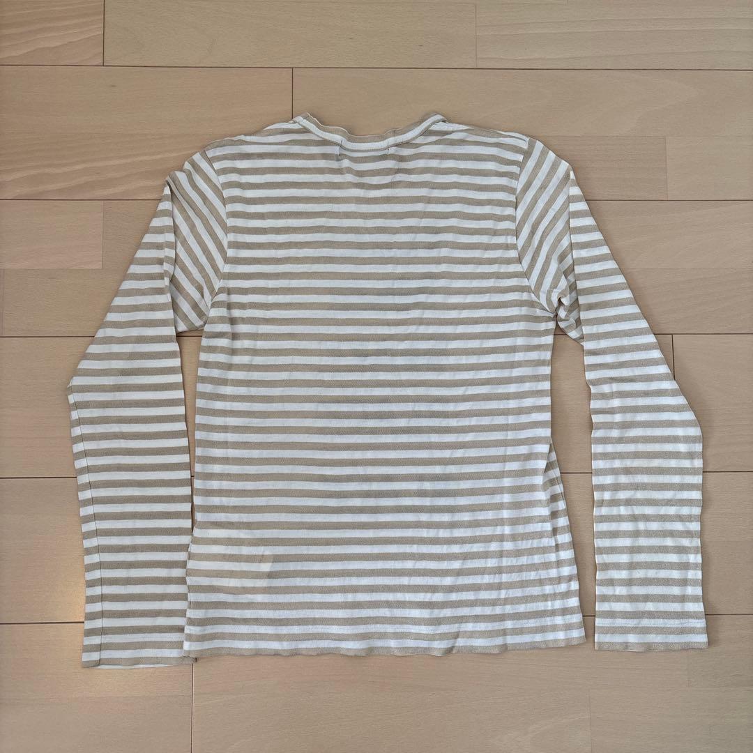 a*a様 Blackcommedesgarcons ボーダー ロンT ゴールド