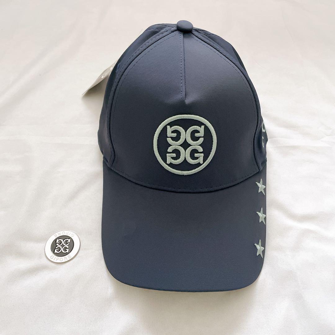 新品 キャップ G/FORE GOLF ジーフォア ゴルフ 日焼け防止 ネイビー