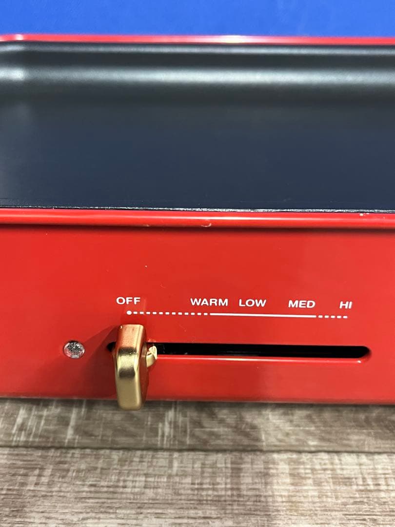 【美品】BRUNO コンパクトホットプレートBOE021 レッド