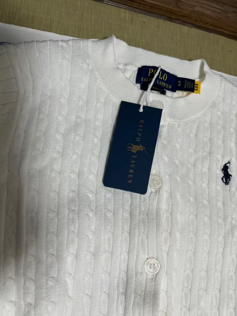 Polo Ralph Lauren ホワイト カーディガン