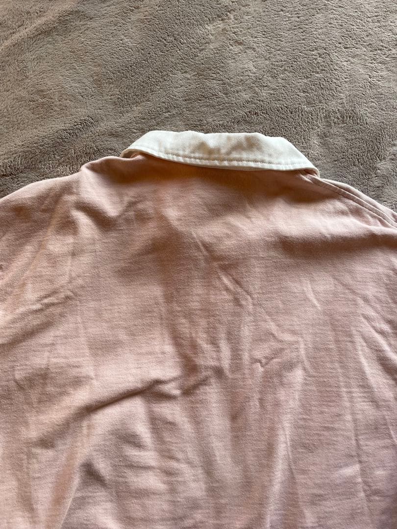 【美品】Canterbury 長袖ラガーシャツ L ピンク