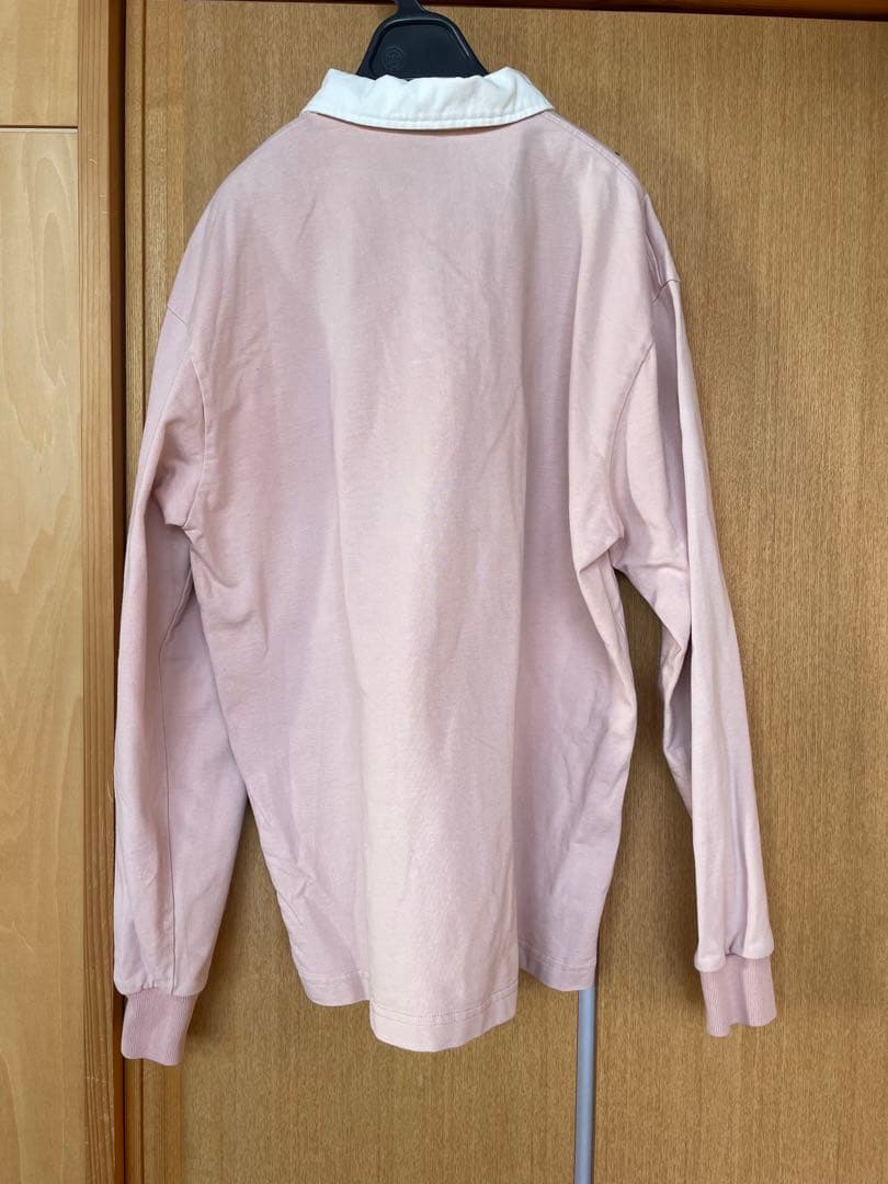 【美品】Canterbury 長袖ラガーシャツ L ピンク