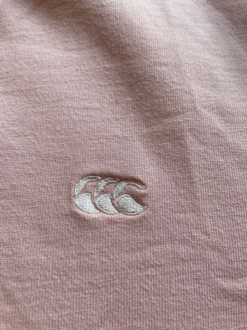 【美品】Canterbury 長袖ラガーシャツ L ピンク