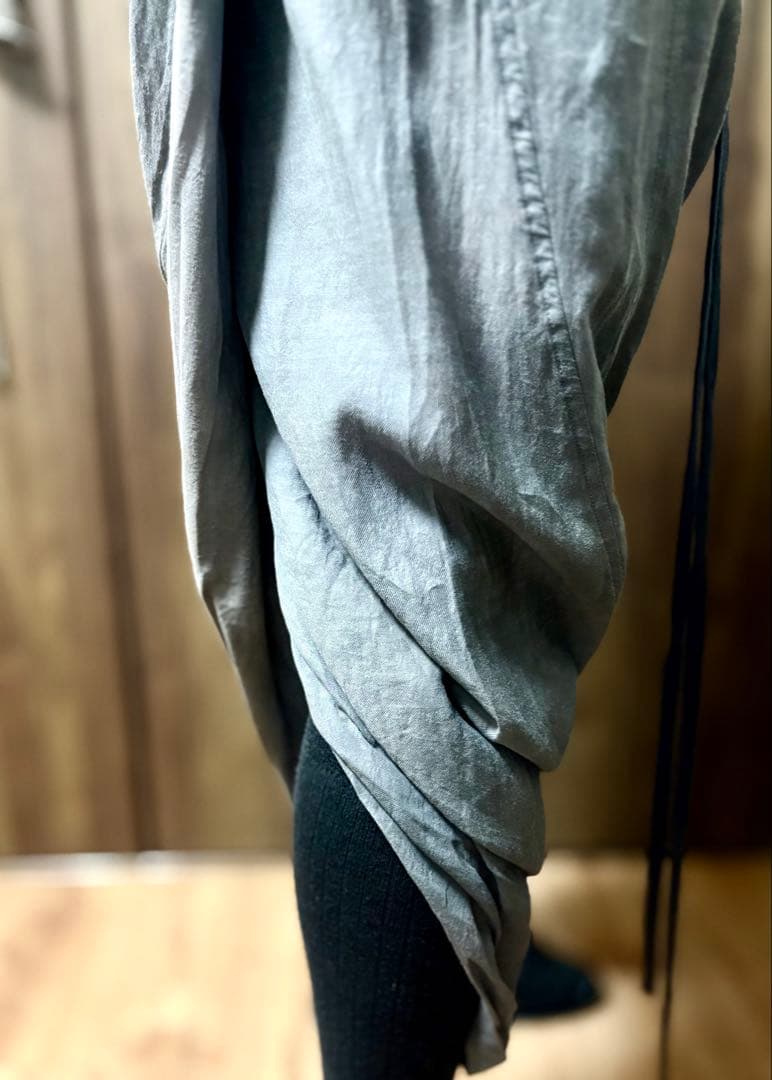 MA_JULIUS エムエーユリウス バックシャーリングサルエルパンツ 3 黒