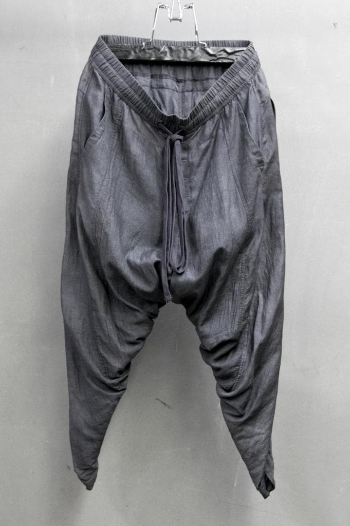 MA_JULIUS エムエーユリウス バックシャーリングサルエルパンツ 3 黒