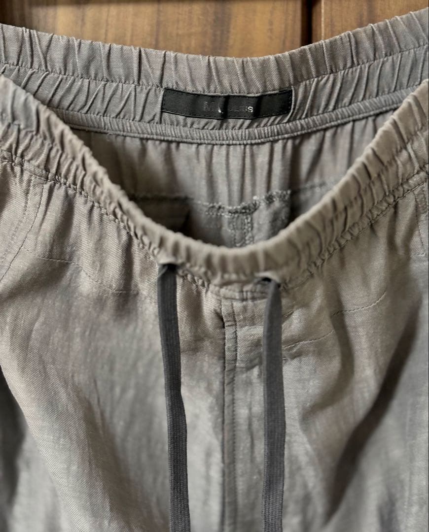 MA_JULIUS エムエーユリウス バックシャーリングサルエルパンツ 3 黒