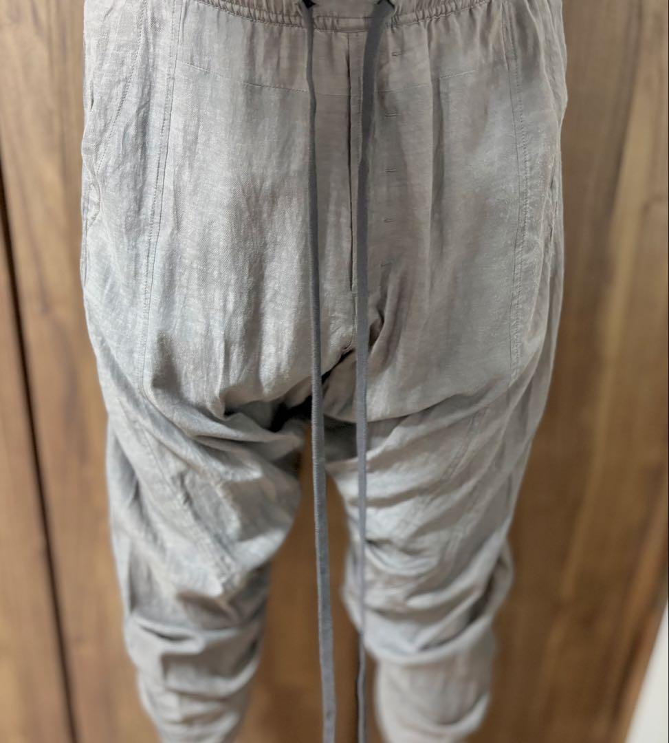 MA_JULIUS エムエーユリウス バックシャーリングサルエルパンツ 3 黒