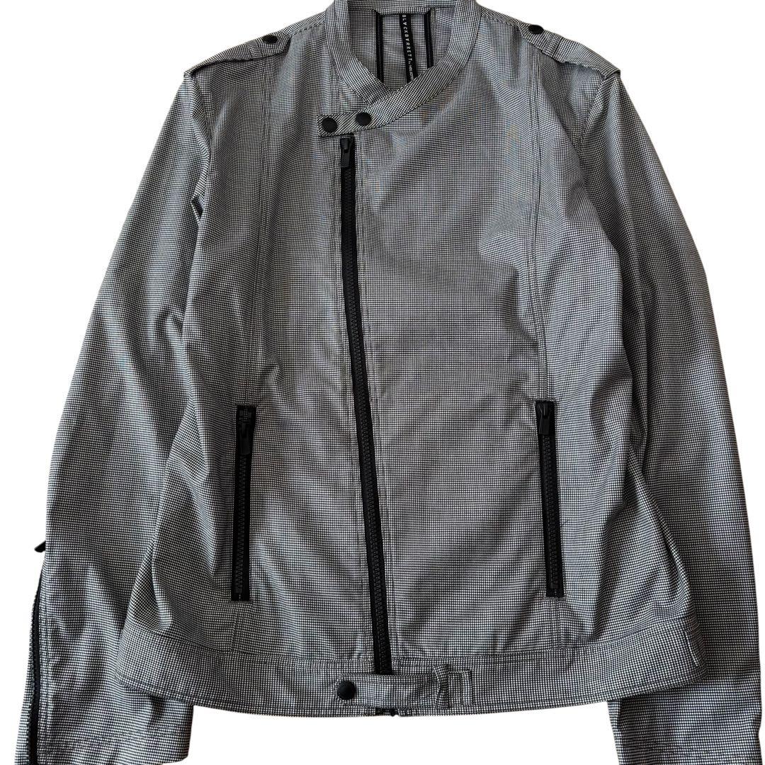 ジャケット・アウター Black Barrett check riders jacket y2k