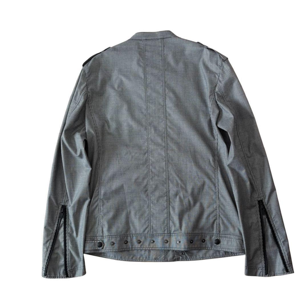 ジャケット・アウター Black Barrett check riders jacket y2k