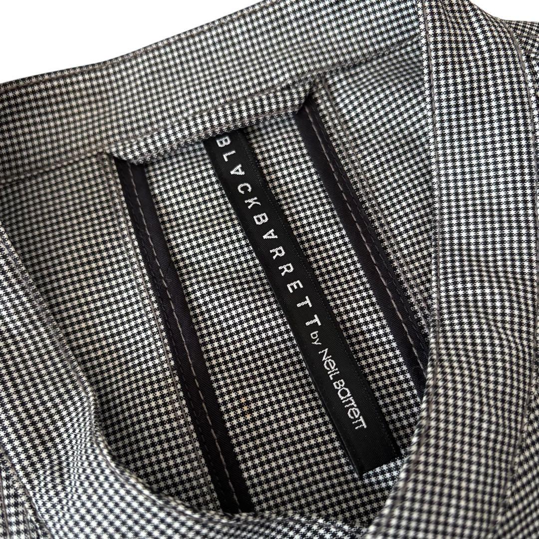 ジャケット・アウター Black Barrett check riders jacket y2k