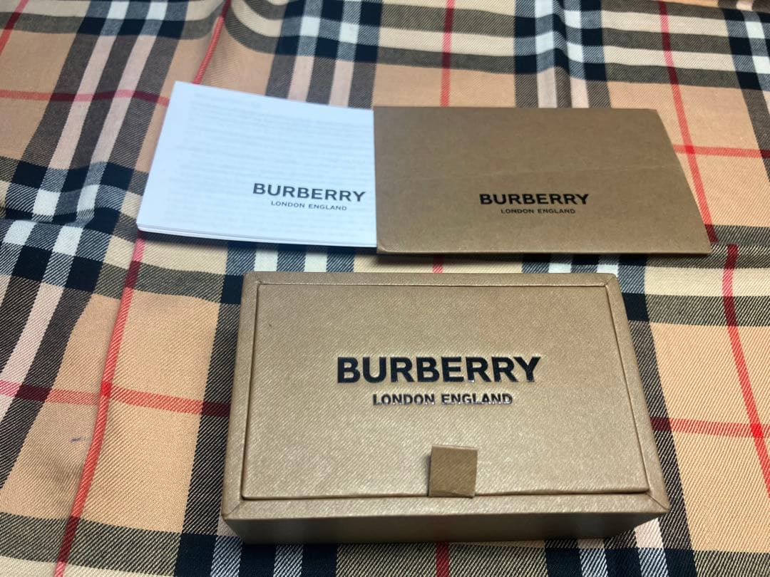 レアデザインBURBERRY シルバー カフリンクス 箱付き