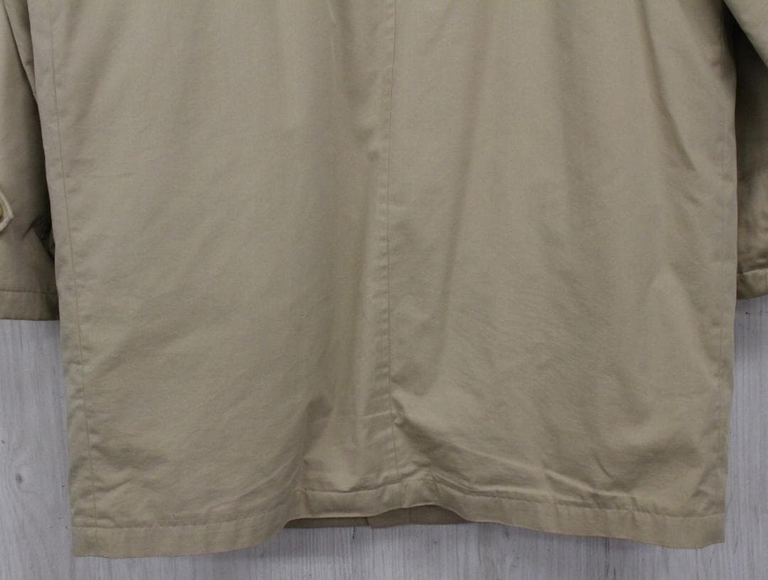 ▲Burberry LONDON ポリコットン混　フーディコート モッズコート