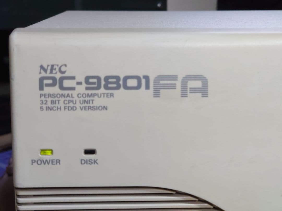 NEC PC-9801FA2 起動確認済、EFA-4000(4MB搭載)現状品