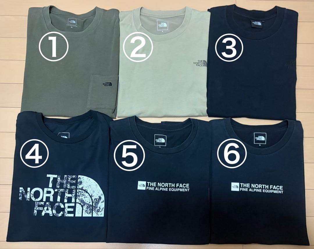 よ*。様 THE NORTH FACE Tシャツ 6枚セット