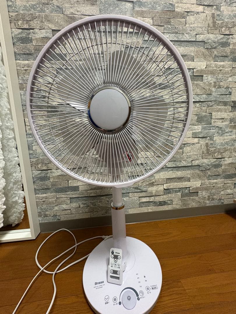 Brissa ミニDCリビングファン BFDU244W 扇風機　サーキュレーター