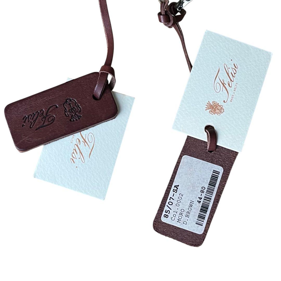 【未使用/タグ付き 】フェリージ レザー クロコ バックル ベルト 44-80