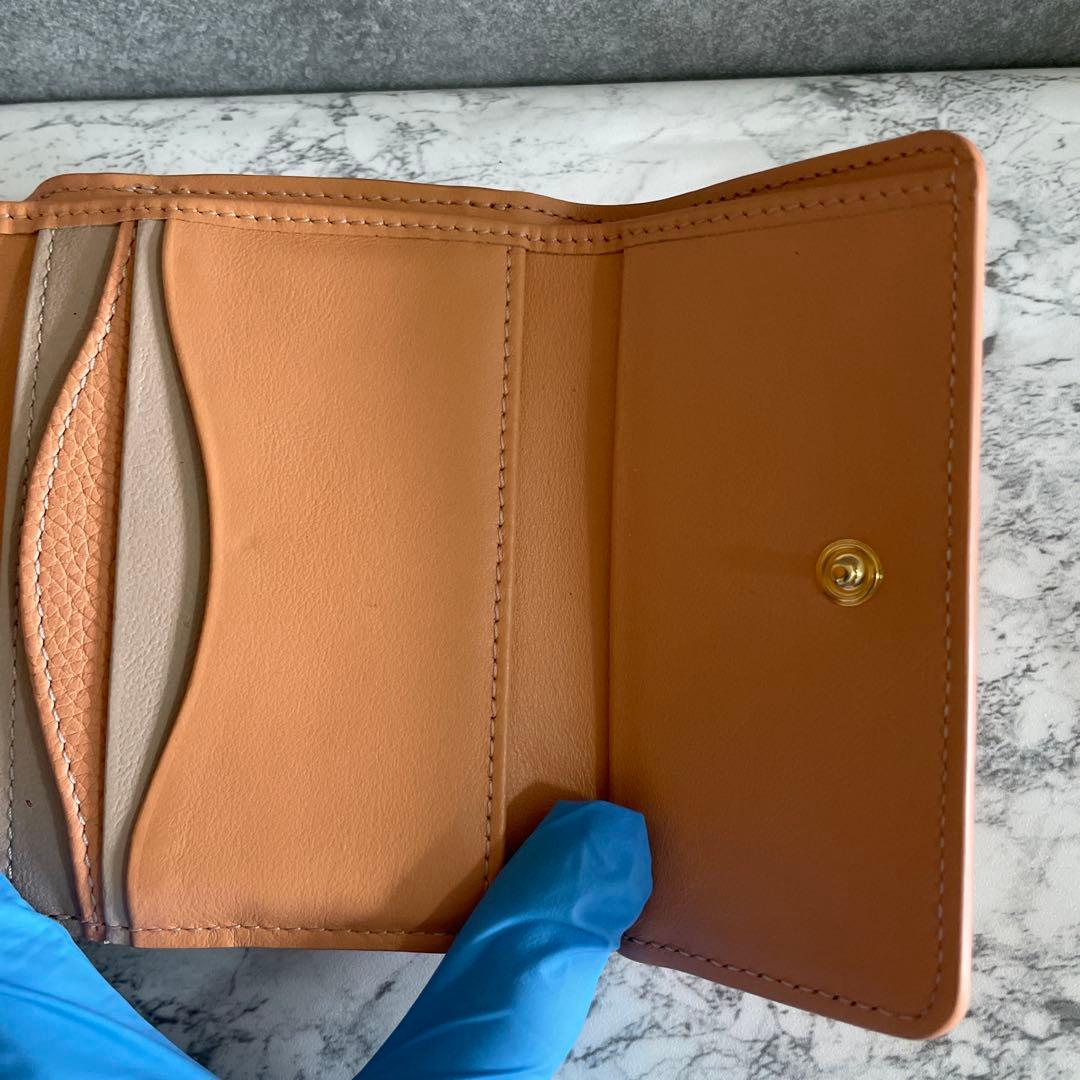 Chloé オレンジ 三つ折り財布