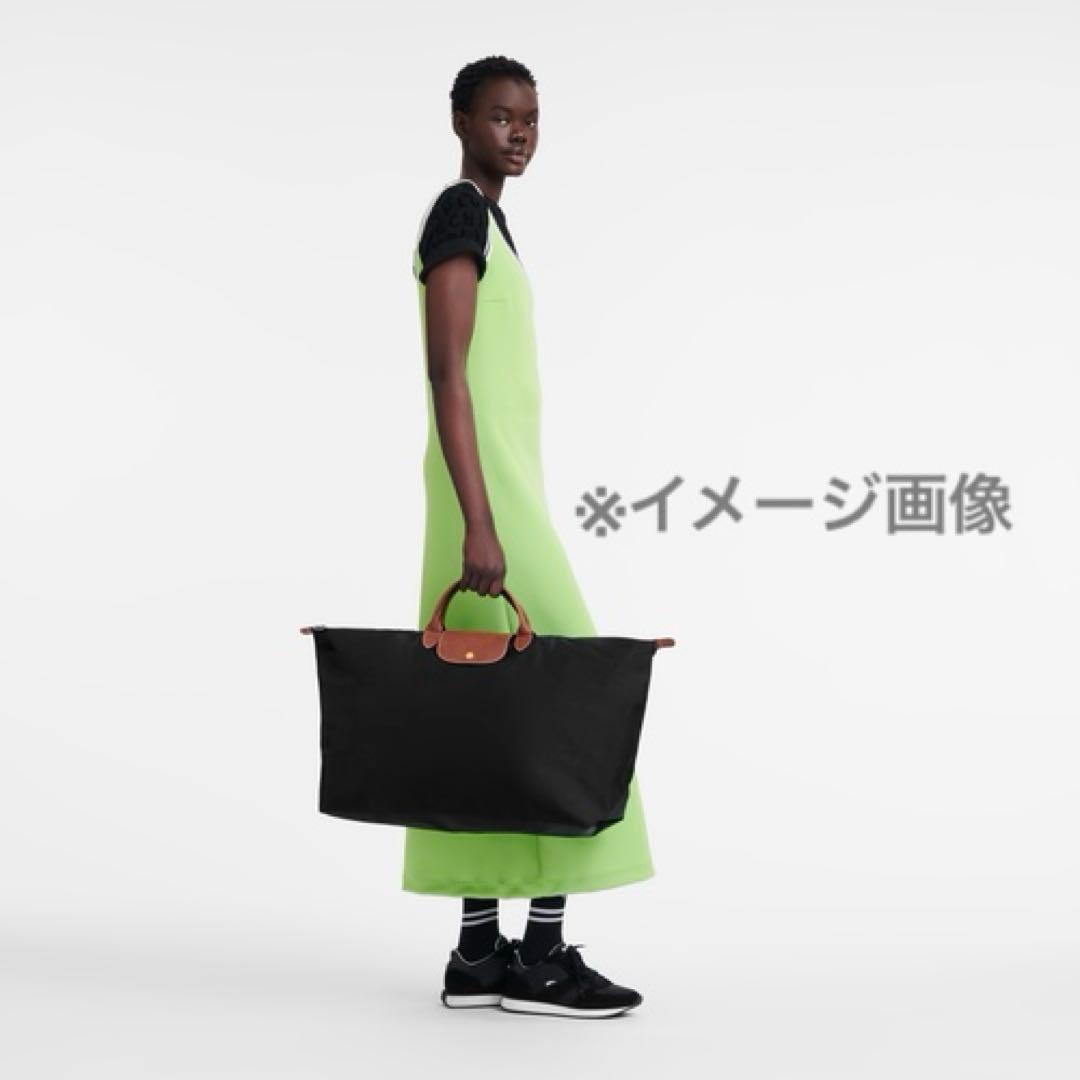 【ロンシャン】 ル プリアージュ トラベルバッグ オリジナル Lサイズ 美品 黒