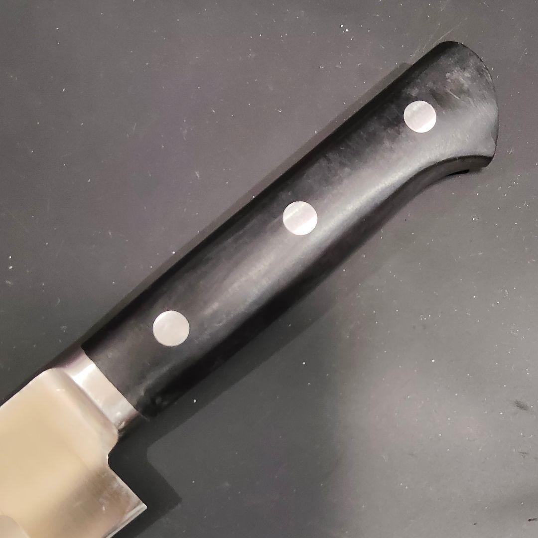 正広作 筋引き MV鋼 本焼 サーモン 270mm 牛刀 包丁 両刃 研ぎ済み