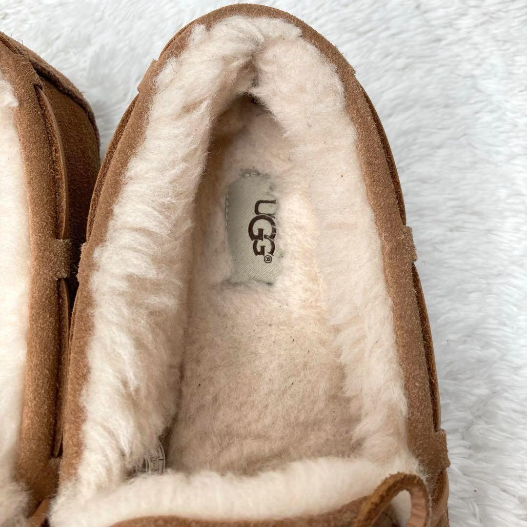 【美品】UGG アグ OLSEN オルセン チェストナット モカシン 26.0