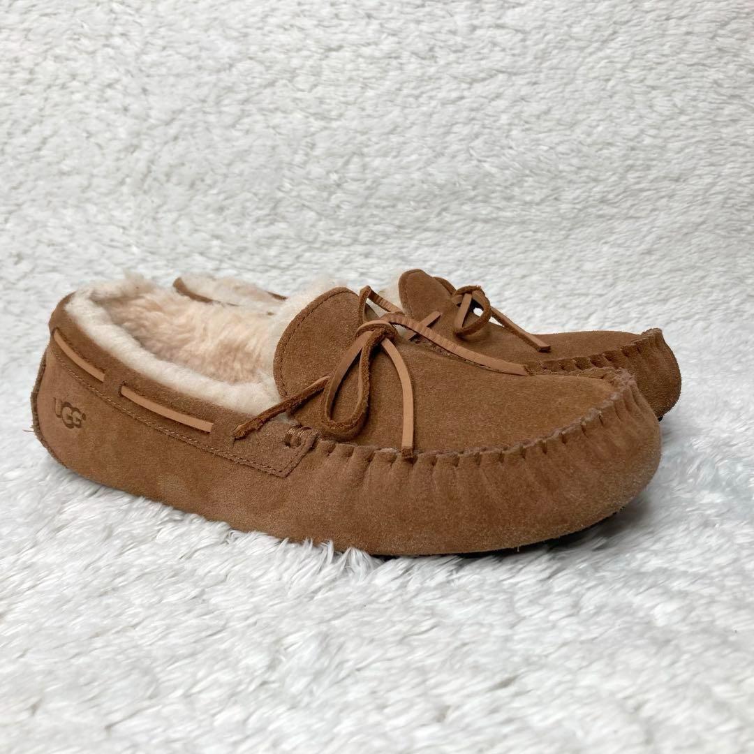 【美品】UGG アグ OLSEN オルセン チェストナット モカシン 26.0