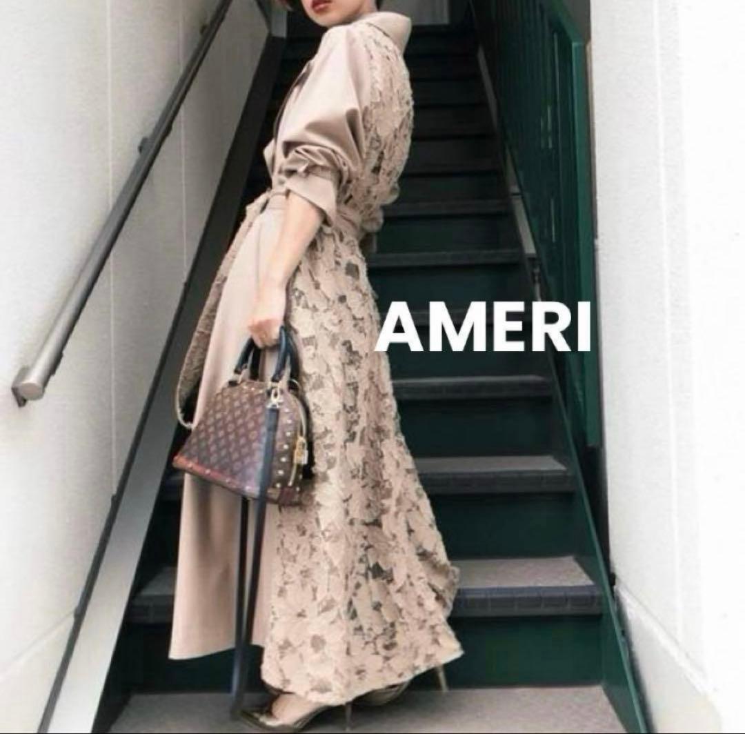 AMERI トレンチ レース 訳あり コート アメリビンテージ アメリ ロング丈