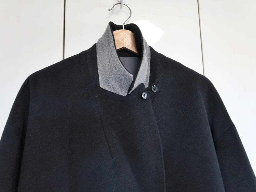 K.T キヨコ タカセ■アンゴラ羊毛・ロングコート■黒■size9号■定価7万