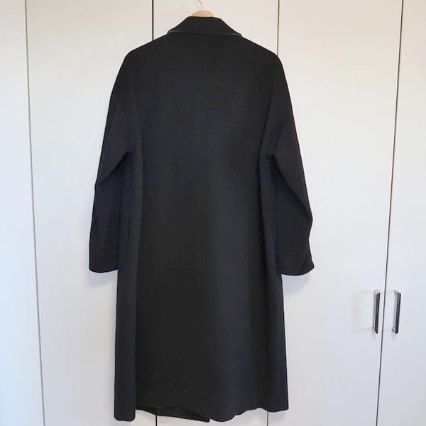 K.T キヨコ タカセ■アンゴラ羊毛・ロングコート■黒■size9号■定価7万