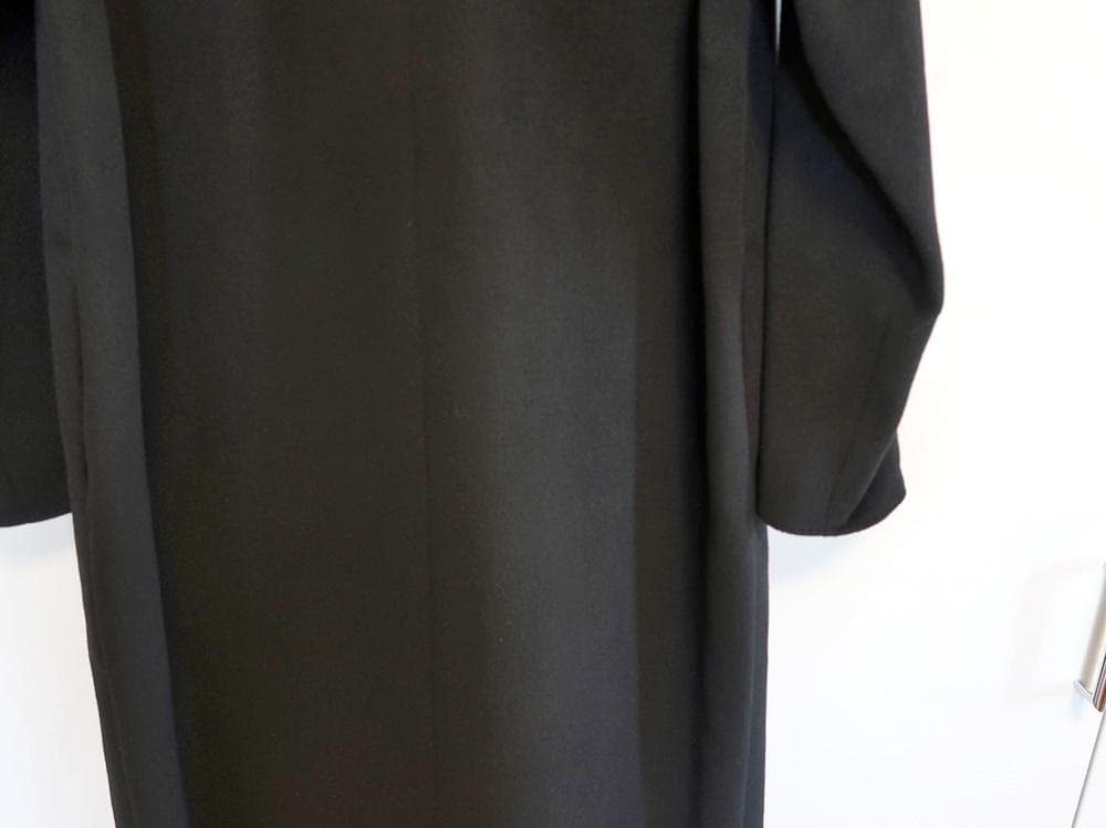 K.T キヨコ タカセ■アンゴラ羊毛・ロングコート■黒■size9号■定価7万