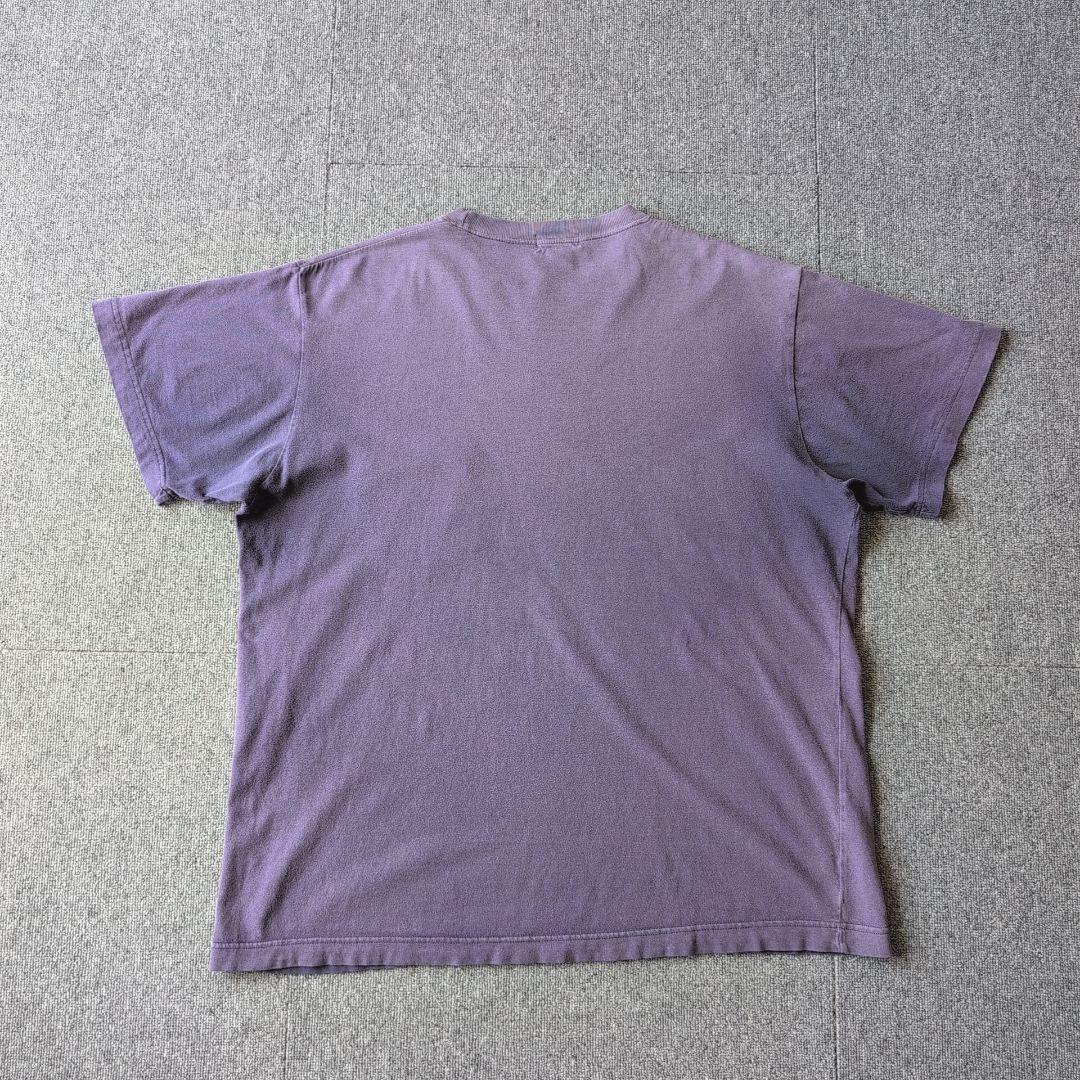 鬼フェード 90s J.CREW Tシャツ 茄子紺 無地 巨人タグ L オールド