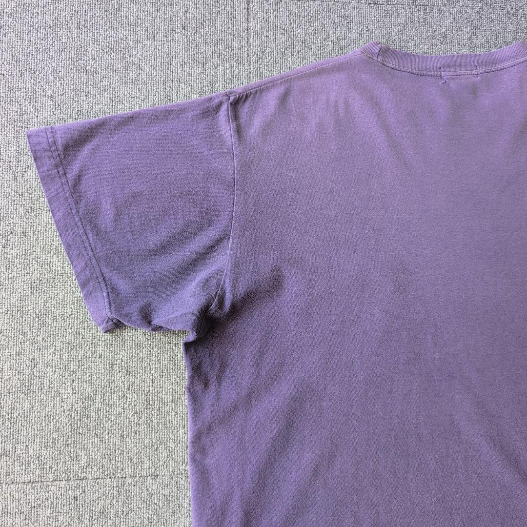 鬼フェード 90s J.CREW Tシャツ 茄子紺 無地 巨人タグ L オールド