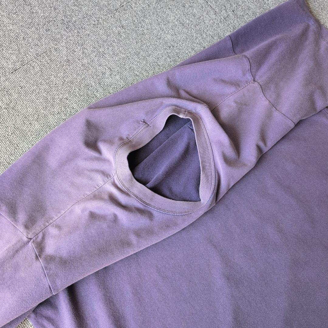 鬼フェード 90s J.CREW Tシャツ 茄子紺 無地 巨人タグ L オールド