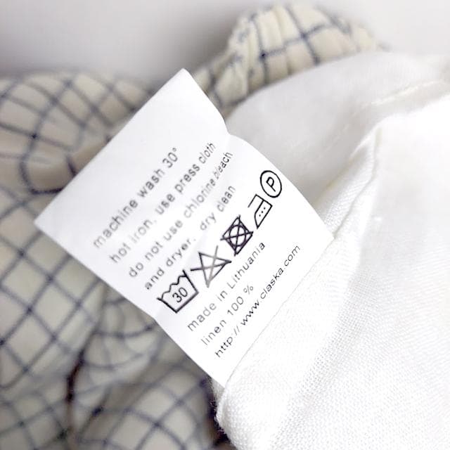 新品 CLASKA✨クラスカ リネン チェック イージースカート ロングスカート