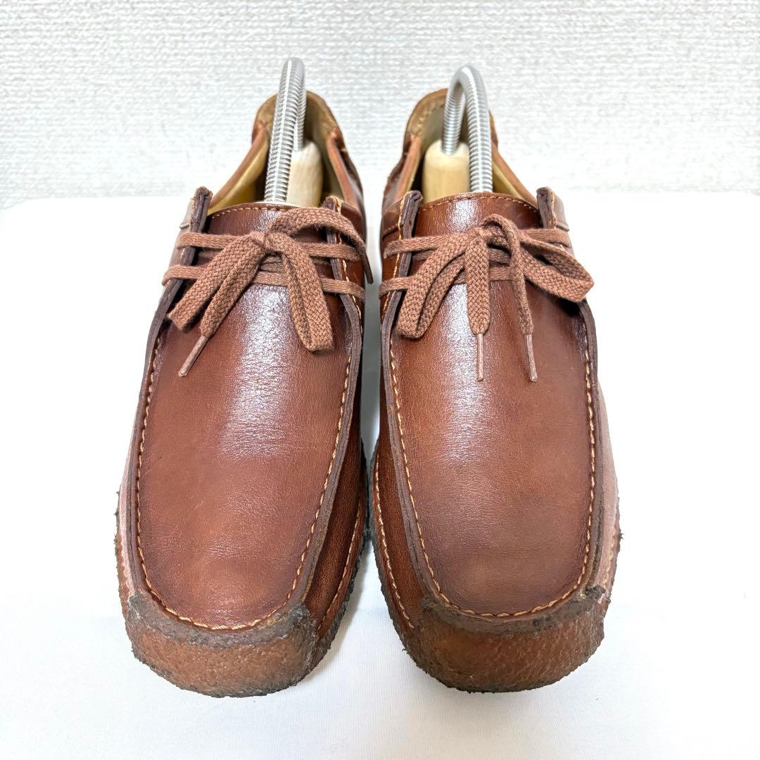 【美品】クラークス 26.0cmナタリーワラビーレ ザーブラウン